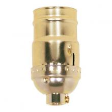  90/1314 - 3-Way (2 Circuit) Keyless Socket; 1/8 IPS; Aluminum; Brite Gilt Finish; 660W; 250V; 250/10 Master