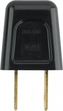 Satco Products Inc. 90/1522 - Quick Connect Plug; Black Finish; Polarized; 18/2-SPT-1; 6A; 125V