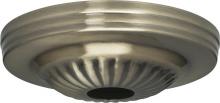 Satco Products Inc. 90/1683 - Ribbed Canopy; Canopy Only; Antique Brass Finish; 5" Diameter; 1-1/16" Center Hole