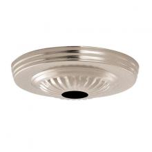 Satco Products Inc. 90/1684 - Ribbed Canopy; Canopy Only; Chrome Finish; 5" Diameter; 1-1/16" Center Hole