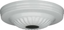 Satco Products Inc. 90/1685 - Ribbed Canopy; Canopy Only; White Finish; 5" Diameter; 1-1/16" Center Hole