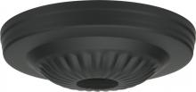 Satco Products Inc. 90/1686 - Ribbed Canopy; Canopy Only; Black Finish; 5" Diameter; 1-1/16" Center Hole