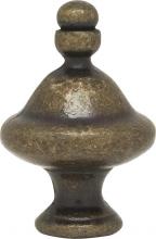 Satco Products Inc. 90/1721 - Pyramid Finial; 1-1/2" Height; 1/4-27; Antique Brass Finish