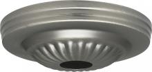 Satco Products Inc. 90/1845 - Ribbed Canopy; Canopy Only; Brushed Pewter Finish; 5" Diameter; 1-1/16" Center Hole