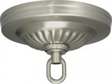 Satco Products Inc. 90/1846 - Ribbed Canopy Kit; Brushed Nickel Finish; 5" Diameter; 1-1/16" Center Hole; Includes