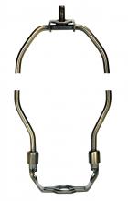Satco Products Inc. 90/2270 - Heavy Duty Harp; Antique Brass Finish; 12" Height; 1/8 IP Saddle; 1/4-27 Thread; 125 Carton