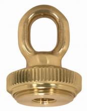 Satco Products Inc. 90/2299 - 1/4 IP Heavy Duty Cast Brass Screw Collar Loops with Ring 1/4 IP Fits 1-1/4" Canopy Hole Ring