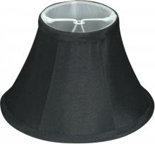 Satco Products Inc. 90/2485 - Clip On Shade; Black Linen; 3" Top; 6" Bottom; 4" Side