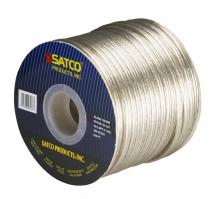 Satco Products Inc. 93/167 - Lamp And Lighting Bulk Wire; 16/2 SPT-2 105C; 250 Foot/Spool; Clear Silver