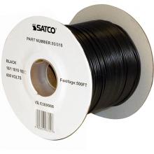 Satco Products Inc. 93/313 - Pulley Bulk Wire; 18/3 SJT 105C Pulley Cord; 250 Foot/Spool; Black