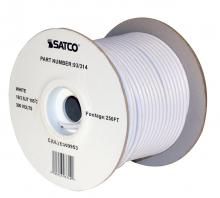 Satco Products Inc. 93/314 - Pulley Bulk Wire; 18/3 SJT 105C Pulley Cord; 250 Foot/Spool; White