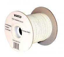 Satco Products Inc. 93/321 - Lighting Bulk Wire; 18/1 Stranded AWM UL 3321 150C; 500 Foot/Spool; White