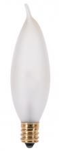 Satco Products Inc. A3677 - 15 Watt CA8 Incandescent; Frost; 2500 Average rated hours; 90 Lumens; Candelabra base; 130 Volt