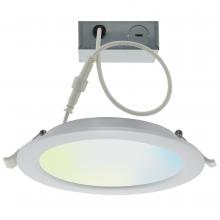  S11261 - 10 Watt; LED Direct Wire Downlight; 4 Inch; Tunable White; Round; Starfish IOT; 120 Volt; 650 Lumens