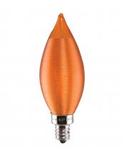 Satco Products Inc. S11303 - 4 Watt CA11 LED; Satin Spun Amber; Candelabra base; 2100K; 120 Volt