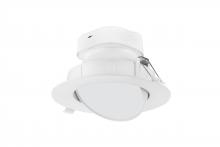 Satco Products Inc. S11712 - 9 watt LED Direct Wire Downlight; Gimbaled; 6 inch; 2700K; 120 volt; Dimmable