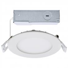 Satco Products Inc. S11826R1 - 10 Watt LED Direct Wire Downlight; Edge-lit; 4-Inch; CCT Selectable; Round; Remote Driver
