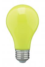 Satco Products Inc. S14987 - 8 Watt A19 LED; Ceramic Yellow; Medium base; 360 deg. Beam Angle; 120 Volt