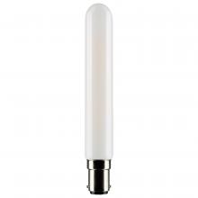 Satco Products Inc. S21376 - 4 Watt T6.5 LED; Frosted; Double Contact Bayonet Base; 3000K; 360 Lumens; 120 Volt