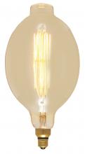 Satco Products Inc. S2432 - 60 Watt BT56 Incandescent vintage style; Amber; 2000 Average rated hours; Medium Base; 120 Volt