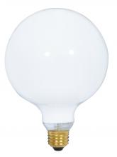 Satco Products Inc. S3002 - 60 Watt G40 Incandescent; Gloss White; 4000 Average rated hours; 550 Lumens; Medium base; 120 Volt