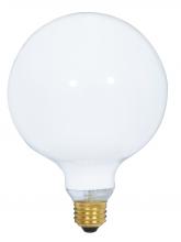 Satco Products Inc. S3003 - 100 Watt G40 Incandescent; Gloss White; 4000 Average rated hours; 1050 Lumens; Medium base; 120 Volt