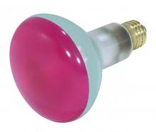 Satco Products Inc. S3213 - 75 Watt BR30 Incandescent; Pink; 2000 Average rated hours; Medium base; 130 Volt