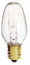 Satco Products Inc. S3680 - 4 Watt C7 Incandescent; Clear; 3000 Average rated hours; 16 Lumens; Candelabra base; 120 Volt
