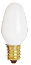 Satco Products Inc. S3681 - 4 Watt C7 Incandescent; White; 3000 Average rated hours; 8 Lumens; Candelabra base; 120 Volt