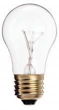 Satco Products Inc. S3814 - 25 Watt A15 Incandescent; Clear; 2500 Average rated hours; 150 Lumens; Medium base; 130 Volt