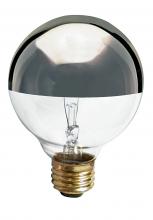 Satco Products Inc. S3860 - 25 Watt G25 Incandescent; Silver Crown; 1500 Average rated hours; 150 Lumens; Medium base; 120 Volt