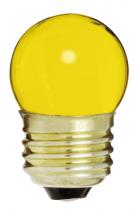 Satco Products Inc. S4512 - 7.5 Watt S11 Incandescent; Ceramic Yellow; 2500 Average rated hours; Medium base; 120 Volt; Carded