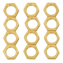  S70/172 - 12 Brass 1/8 IPS Locknuts