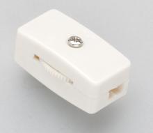 Satco Products Inc. S70/572 - Inline Cord Switch; White Finish