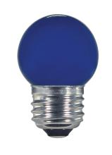 Satco Products Inc. S9162 - 1.2 Watt LED; S11; Ceramic Blue; Medium base; 120 Volt; Carded