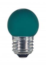 Satco Products Inc. S9163 - 1.2 Watt LED; S11; Ceramic Green; Medium base; 120 Volt; Carded