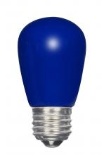 Satco Products Inc. S9172 - 1.4 Watt LED; S14; Ceramic Blue; Medium base; 120 Volt; Carded