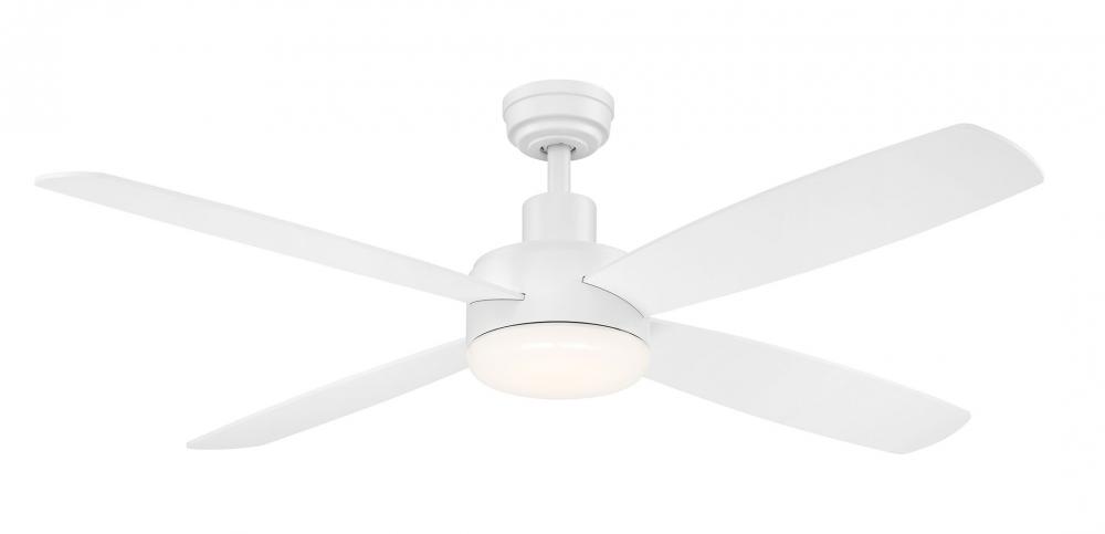 Aeris matte white LED ceiling fan