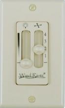Wind River WSC4402AL - Dual Fan Light Wall Control ALMOND