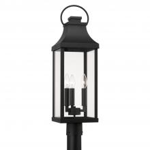  946432BK - 3 Light Outdoor Post Lantern