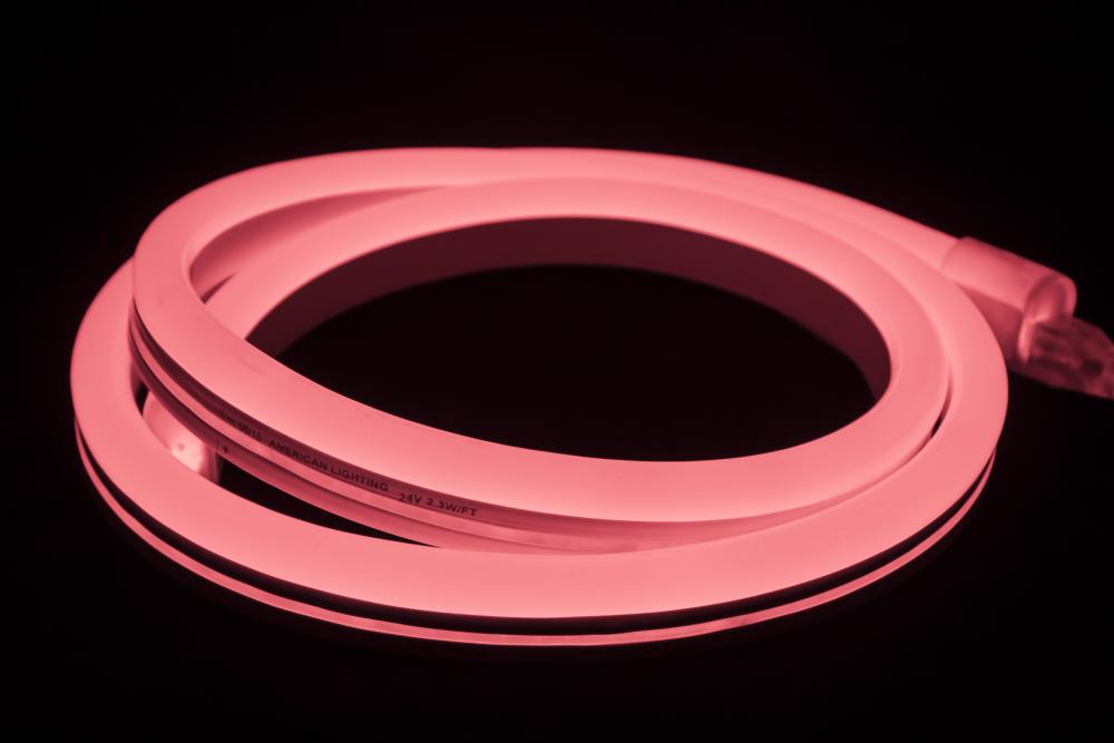 POLAR2 Neon, 150' Reel, 120 Volt, 2.4 W/Ft, 18" Cuttability, Opaque Jacket, Pink LED,