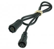 American Lighting RGB-H2-CTRL-EC15 - 15FT SHIELDED SIGNAL CABLE, BK INTERCONNECTABLE,MALE & FEMALE TWIST CONNECTORS