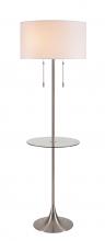 Kenroy Home 33288BS - Stowe Floor Lamp with Tray