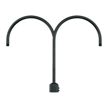  RPAD-SB - R Series Two Light Post Adapter Satin Black