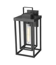 Millennium 901001-PBK - McDonough 18" High 1-Light Outdoor Wall Lantern - Powder Coated Black