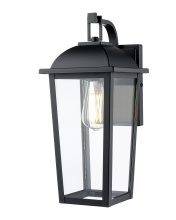 Millennium 6301-PBK - Houston 17" High 1-Light Outdoor Wall Lantern - Powder Coated Black