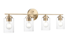 Millennium 3684-MG - Moven 31" Wide 4-Light Vanity - Modern Gold