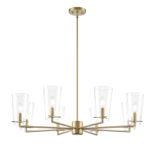 Millennium 217008-VB - Maccan 38.75" Wide 8-Light Chandelier - Vintage Brass