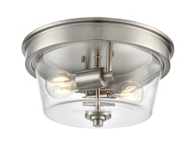 Millennium 64102-BN - Strayhan 13" 2-Light Flush Mount - Brushed Nickel