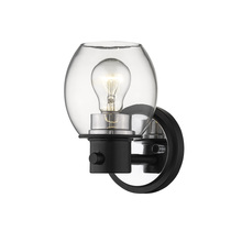  3551-MB/PN - 1-Light Wall Sconce Matte Black/Polished Nickel